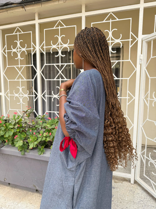 Blue Imani Kaftan